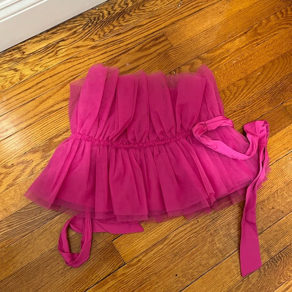 Pink Ruffle Top - Picture 3 of 4